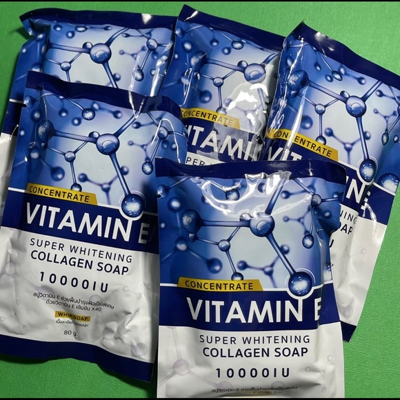 5x Concentrate Vitamin E Super Whitening Collagen Soap 10000 IU Whip Soap - Picture 3 of 4